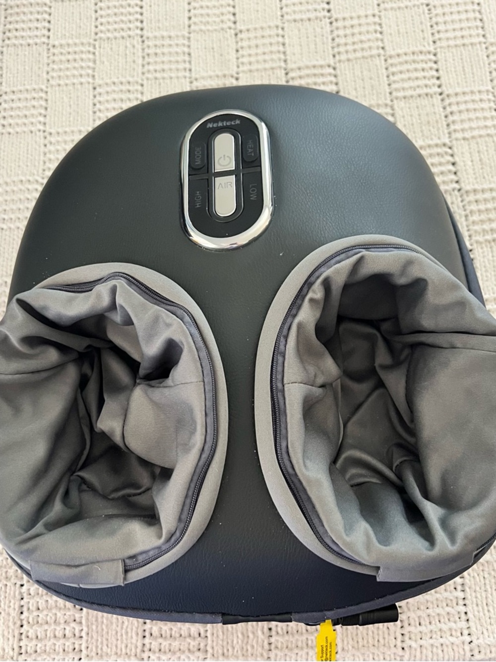 Black & Gray Foot Massager with Air Compression